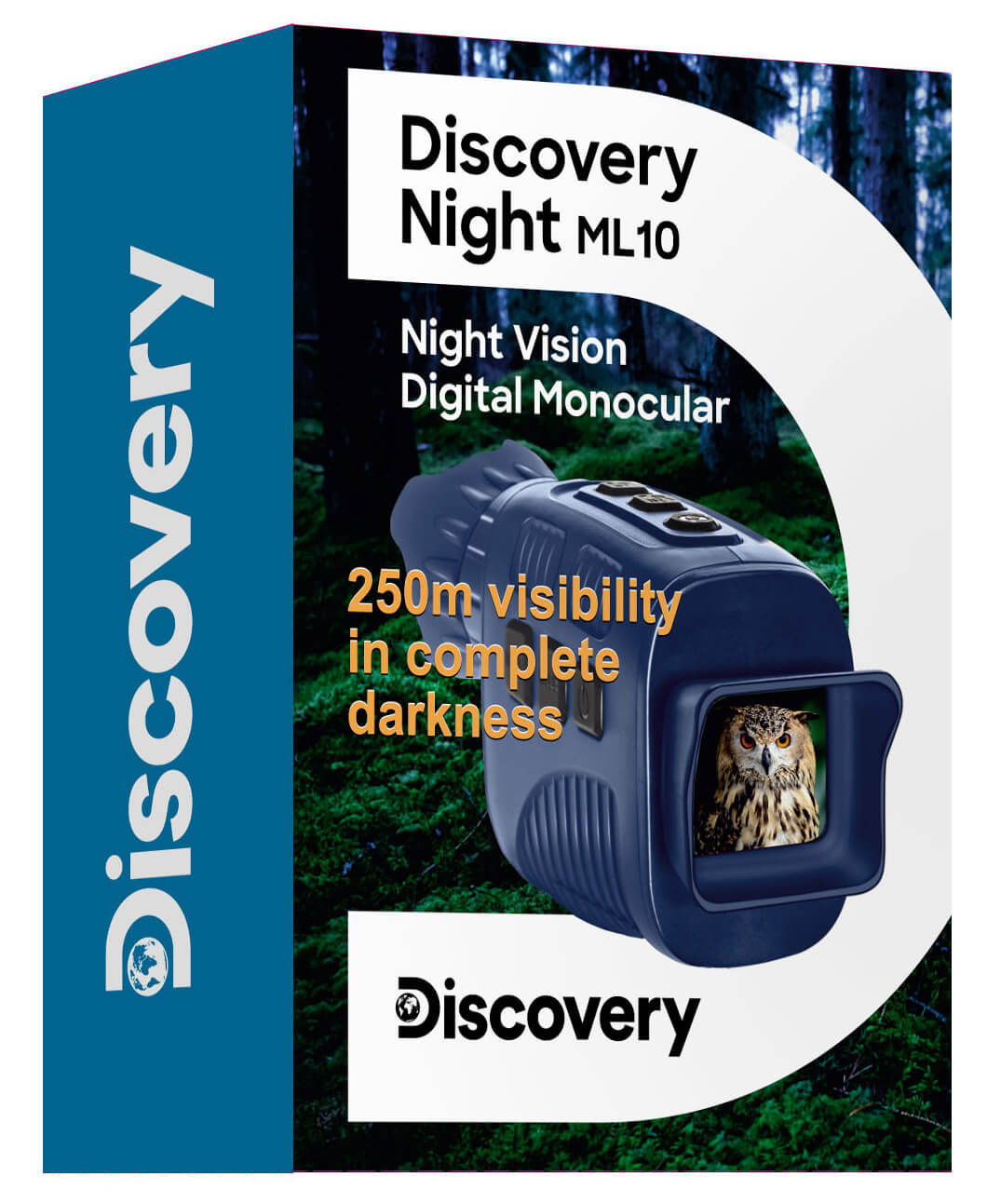 Digitálny monokulárny ďalekohľad s nočným videním so statívom Discovery Night ML10